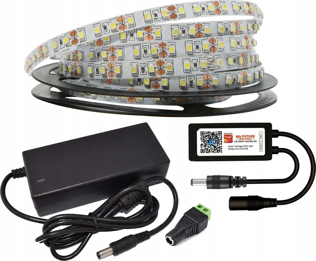 Led Szett Fehér 5M IP20 600dióda WiFi Smart Tuya