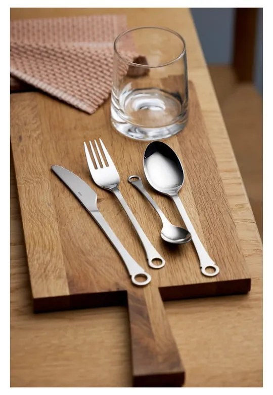 Ezüstszínű rozsdamentes acél evőeszköz készlet 16 db-os Pantry – Gense