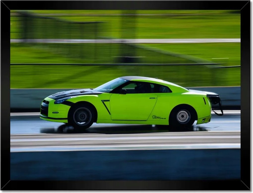 Poszterek keretben 40x30 Zöld sportautó