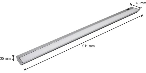 LED Pultmegvilágító LED/15W/230V ezüst