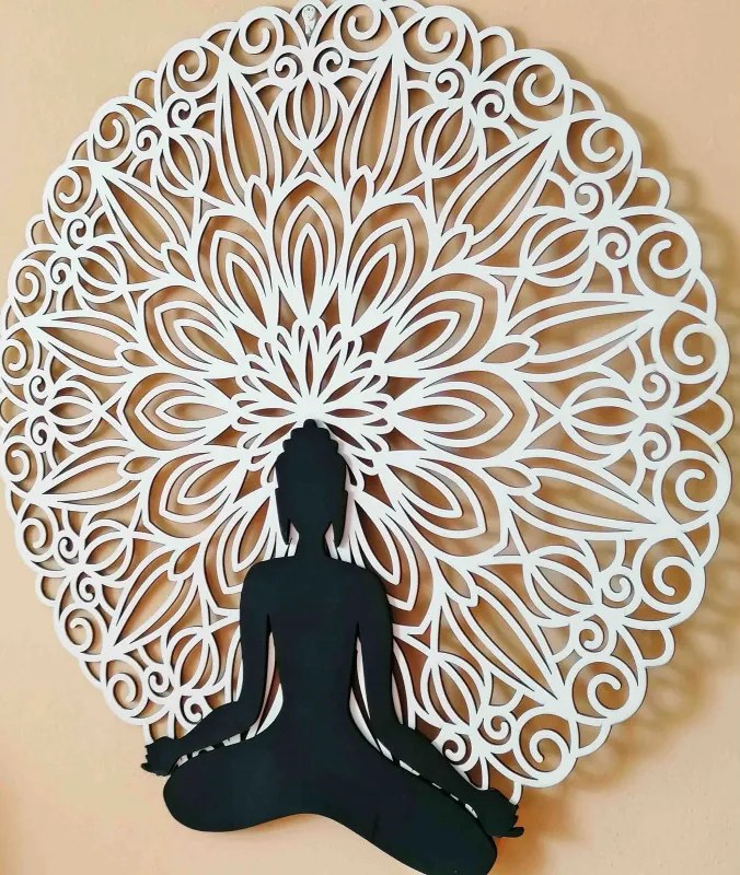 Sentop - Mandala 3D-s kép a Buddha mandala színes design falán