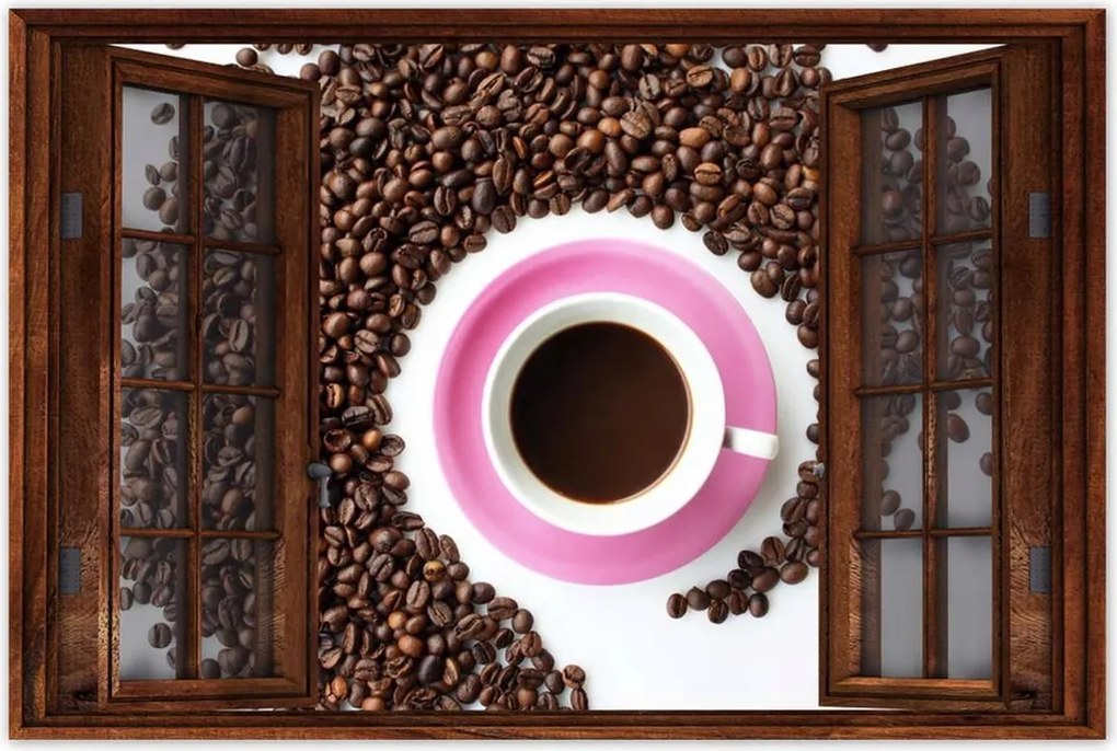 Poszter 60x40 Rózsaszín csészealj