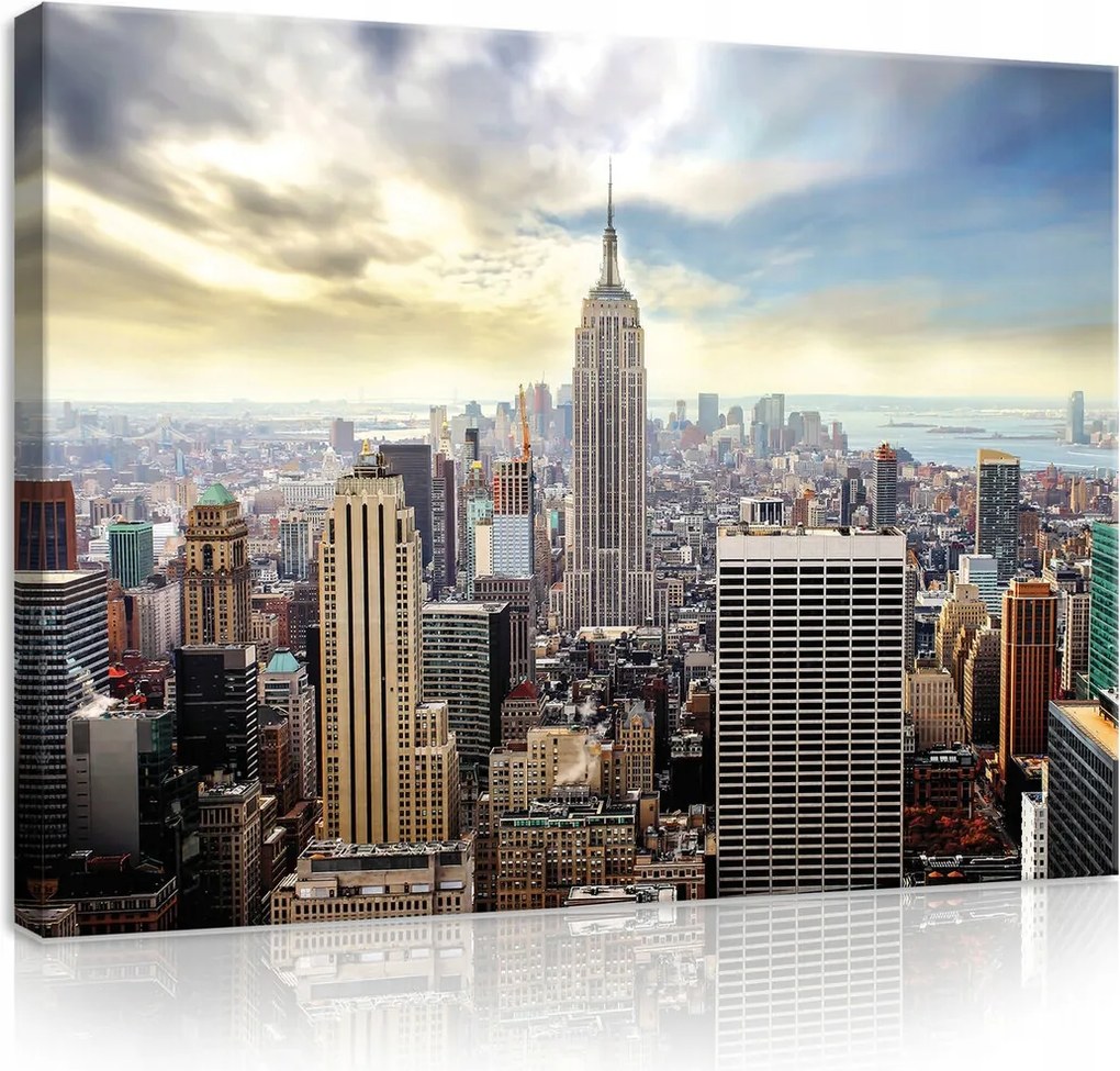Vászonkép 80x60 New York város felhőkarcolók várostervezés panoráma