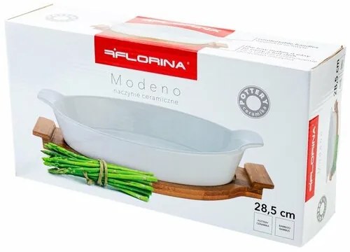 Florina Modeno kerámia sütőtál alátéttel, 28,5 x 15 cm, S