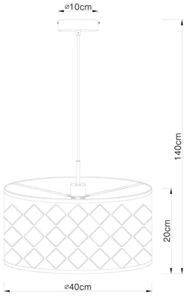 Globo 15229H - Csillár zsinóron CLARKE 1xE27/60W/230V