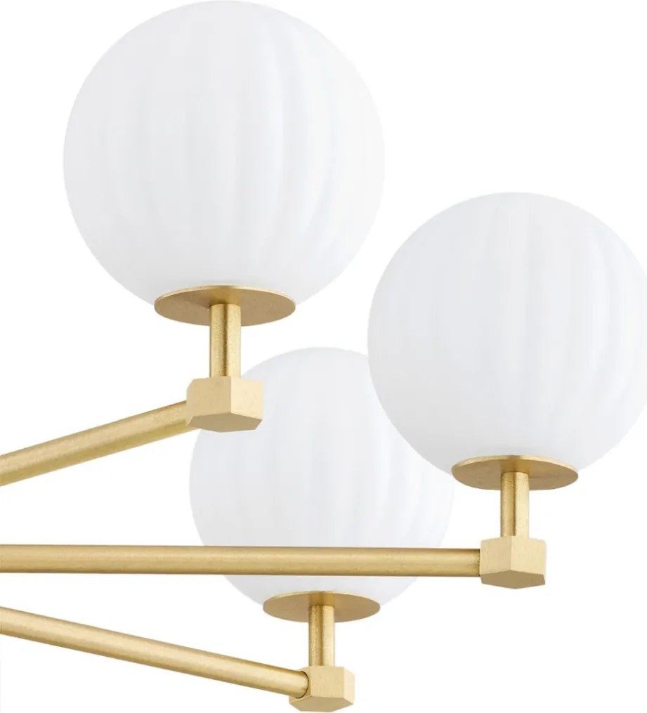 ARGON 5068 PALOMA Glamour Csillár Opál szőnyeg, Csiszolt sárgaréz E14 IP20