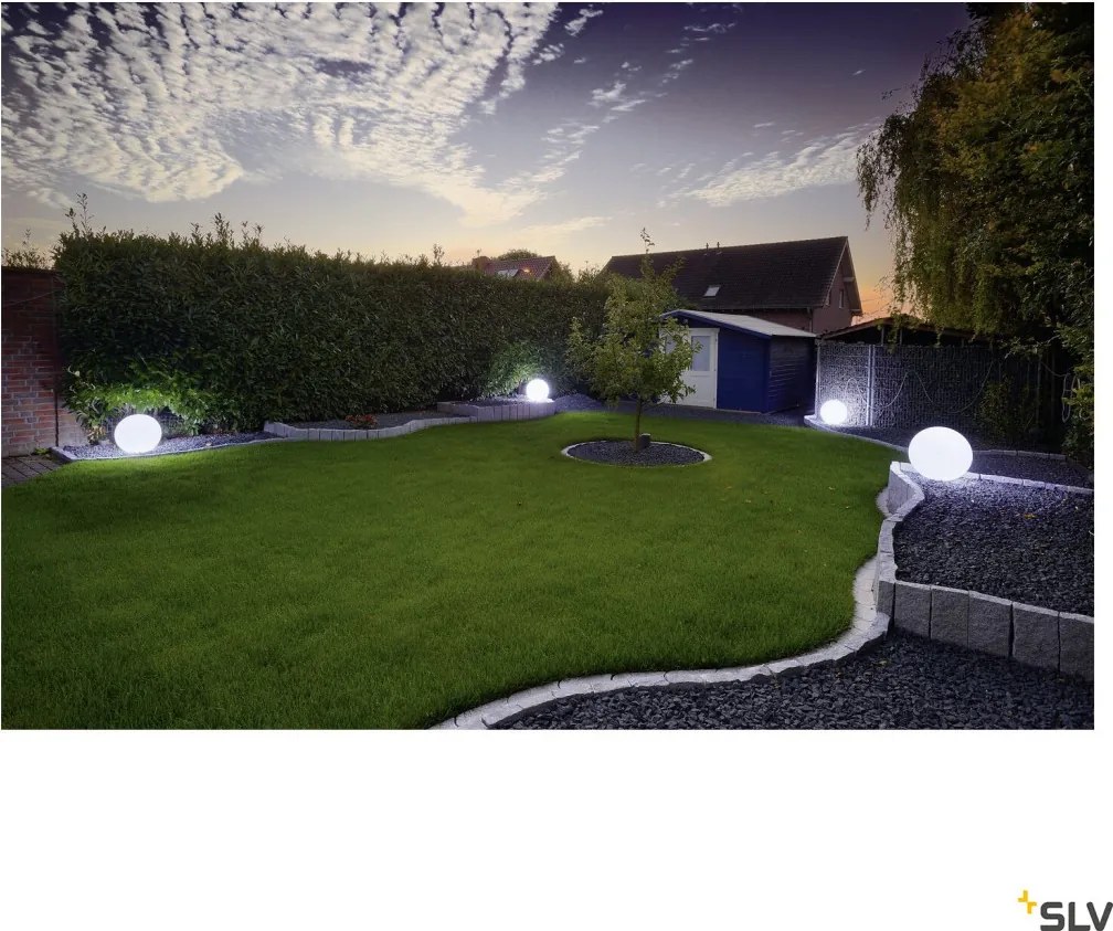 SLV 227221 ROTOBALL Kültéri Dekorációs Lámpa Fehér E27 IP44