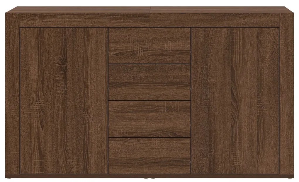 Oldalszekrény Barna tölgy Mérnöki fa 120 x 36 x 69 cm