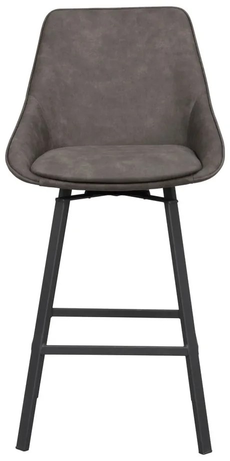 Szürke bárszék szett 2 db-os (ülésmagasság 65 cm) Alison – Rowico