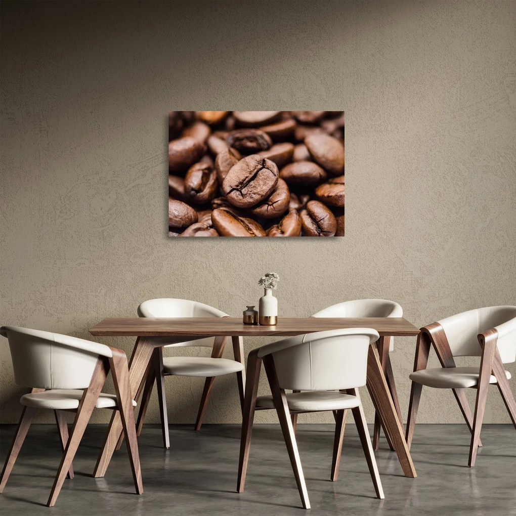 A kávébab képe (üvegen) (70x50 cm)