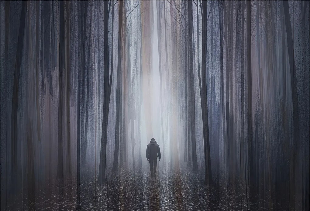 Flizelin fotótapéta Flizelin Designer Erdei csend 152x104 Ragasztó