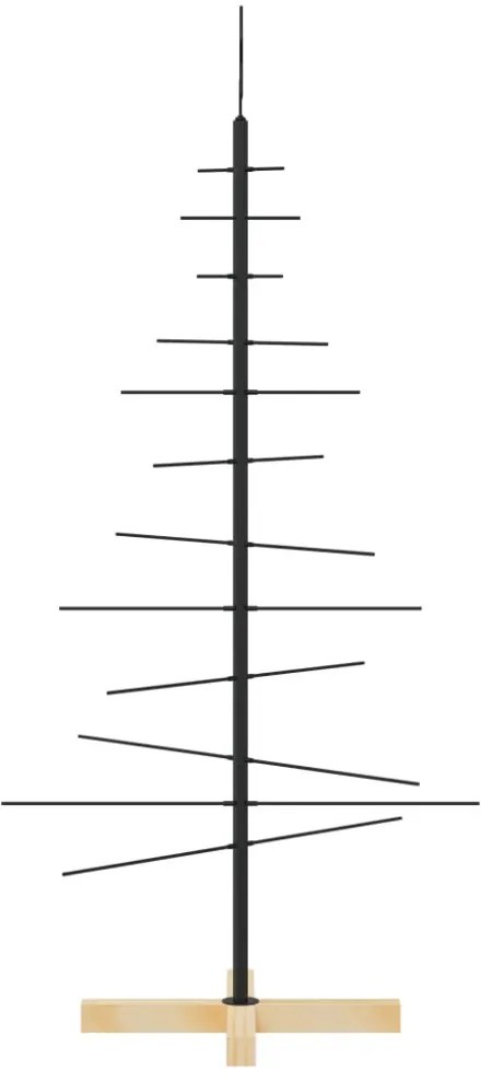 fekete fém karácsonyfa alap dekorációhoz 120 cm