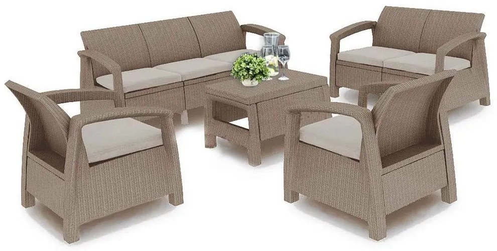 Corfu max set kerti bútor garnitúra