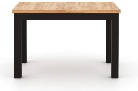 Bővíthető étkezőasztal DOO artisan tölgy/fekete