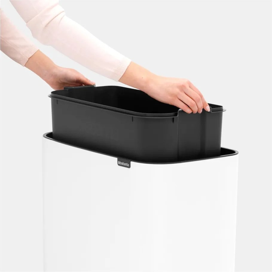 Fehér acél érintésre nyíló szemetes 36 l Bo Touch Bin – Brabantia