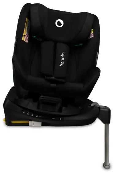 Lionelo -Forgatható autósülés alappal ANTOON PLUS i-Size 40-105 cm Fekete ónix