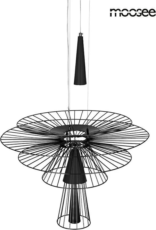 KING HOME MSE1501100139 SESTO Modern Függesztett Lámpa Fekete GU10 IP20