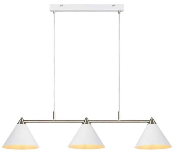 Markslöjd Markslöjd 108075 - Csillár zsinóron KLINT 3xE14/40W/230V fehér ML0963