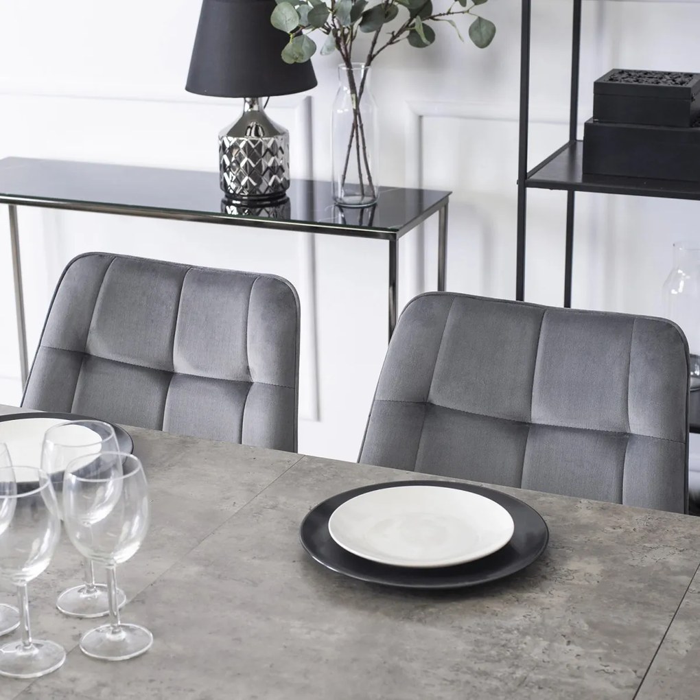 Szürke Bársony Étkezőszék RIO