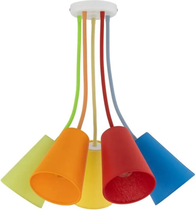 TK Lighting WIRE COLOUR 2107 Plafonlámpa 5x60W/E27