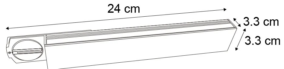 Modern fekete mennyezeti lámpa sínrendszerhez 1 fázisú 5W 400 lm 2700-4000K - Iconic Tsiri