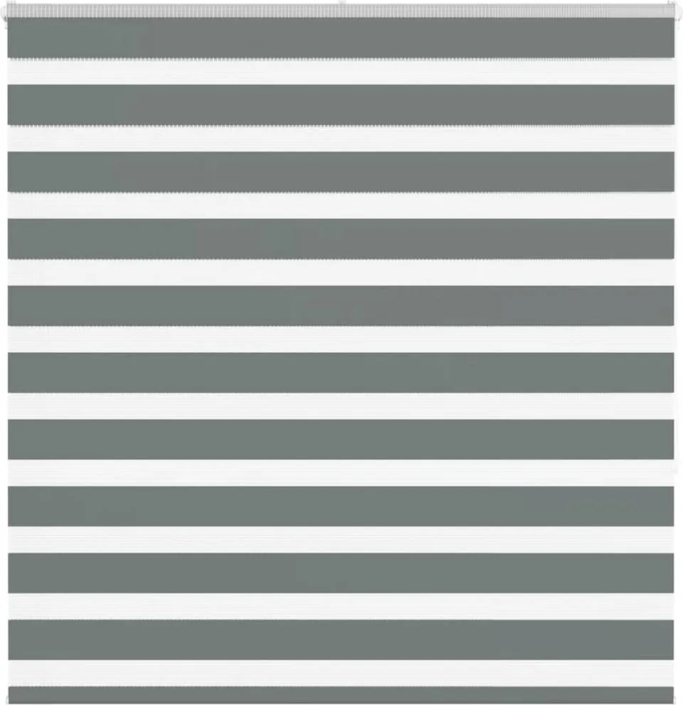 vidaXL zebrafüggönnyel sötét szürke szövetszélesség 140,9cm poliészter