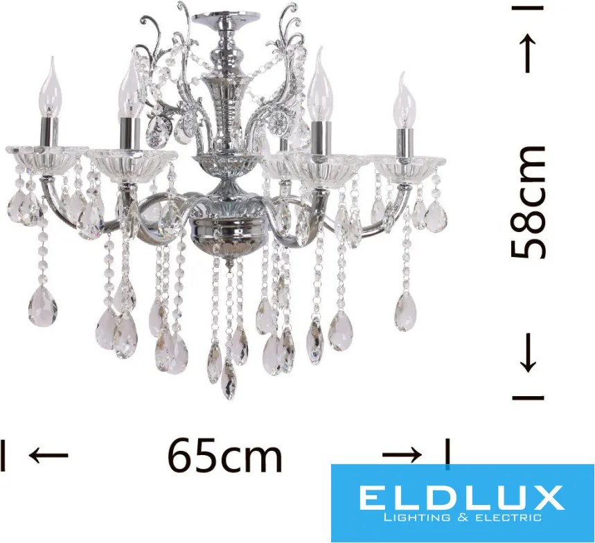 ELDLUX A18-A Kristály Csillár IP20