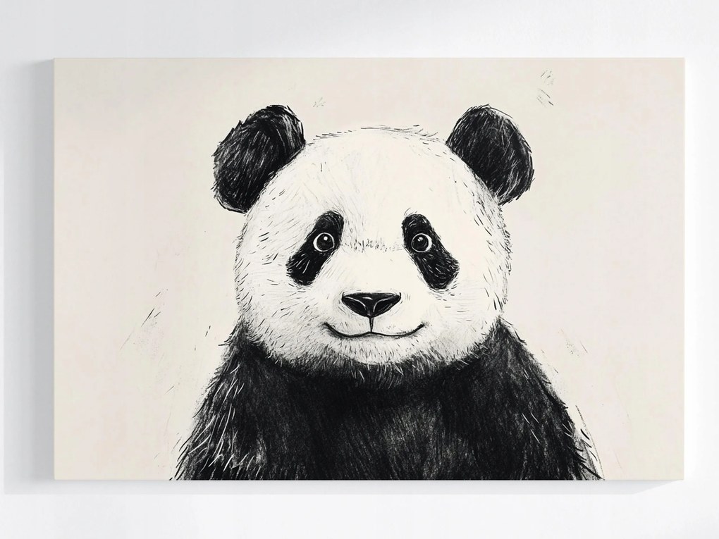 Poszter Grafika Mackó Panda Mackó Portré 120x80