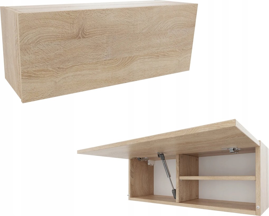 Fürdőszoba szekrény Ora 80 cm akasztós szekrény sonoma tölgy Fogantyú Nélküli