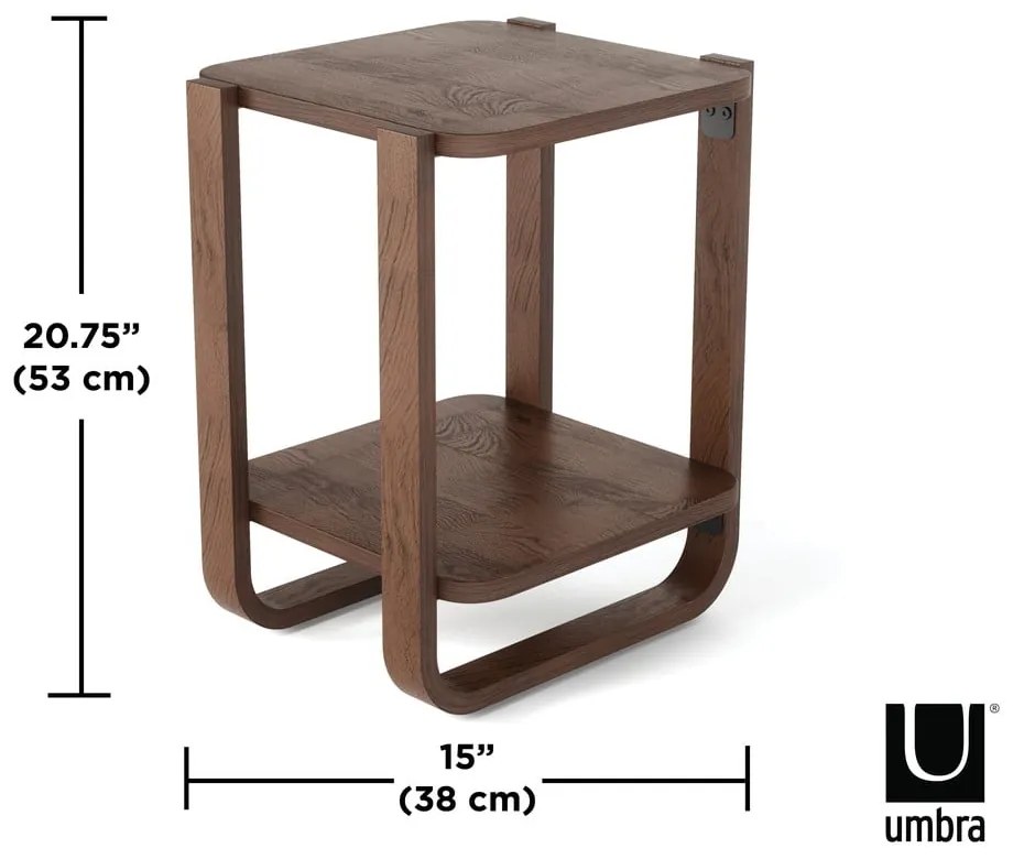 Eukaliptusz tárolóasztal 38x42 cm Bellwood – Umbra