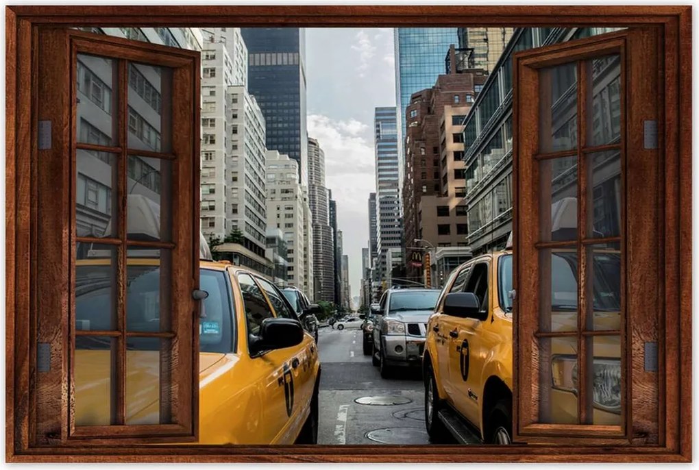 Poszterek 60x40 Sárga taxi Taxi