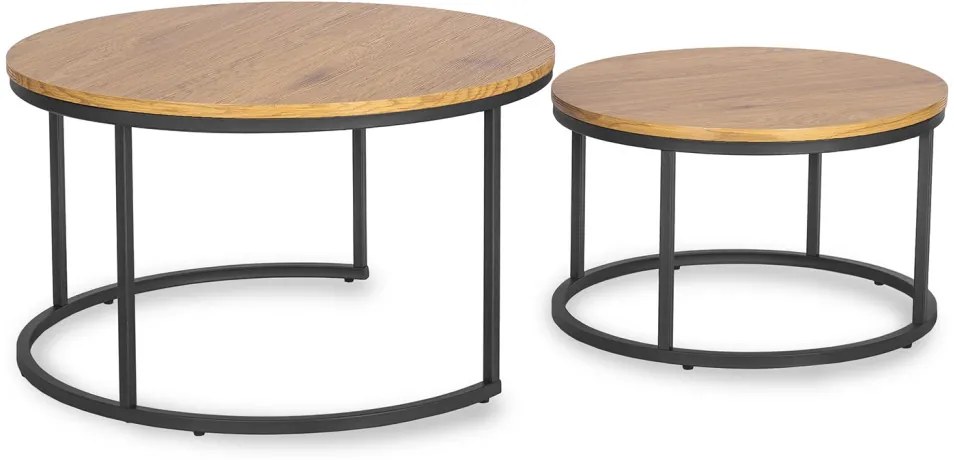 Dohányzóasztal szett Aranytölgy színben DELIA MAX