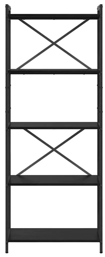 Könyvszekrény Musta tammi 60 x 30 x 153 cm Faanyag