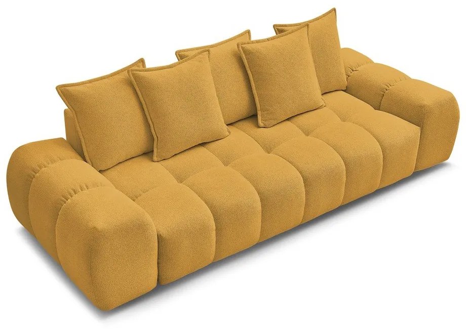 Mustársárga zsenília kanapé 278 cm Everest – Bobochic Paris