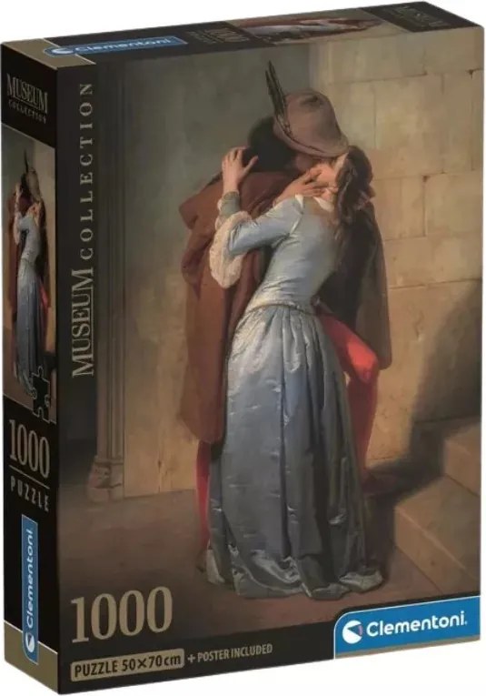 Művészet A csók Hayez 1000 db-os Compact puzzle Clementoni