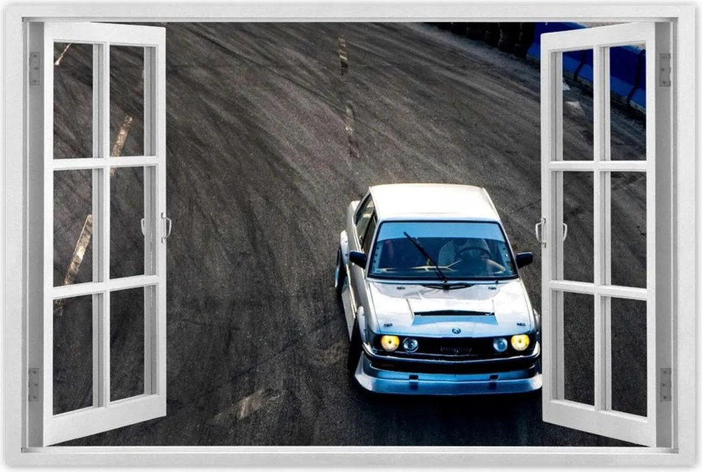 Poszter 60x40 Fehér sportautó