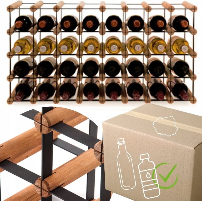 Bortartó állvány bortartó állvány Pet palacktartó szekrény nagy 32cipő Eko