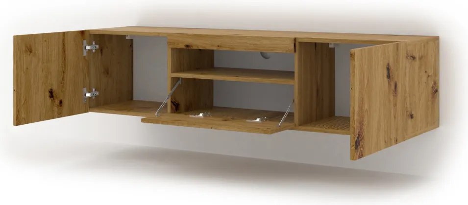 AURA TV-állvány 150 cm, artisan tölgy színben