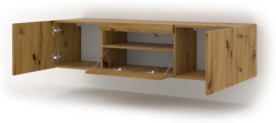 Comodă TV Aura 150 cm, culoare Stejar Artizanal