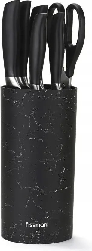 7 db-os késkészlet Miyamura blokkban, univerzális készlet