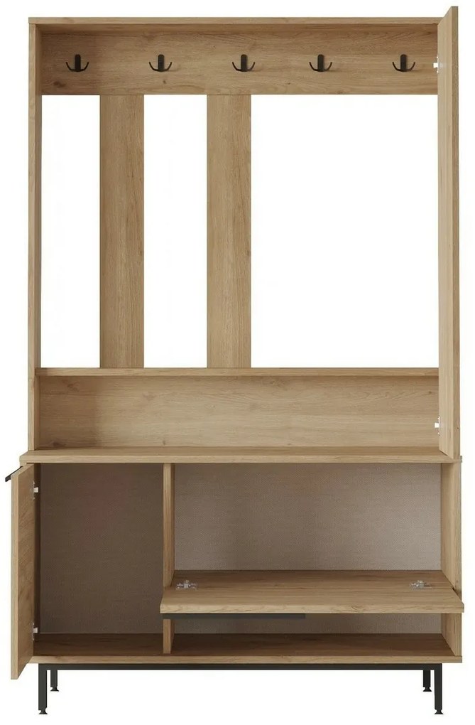 Once Walnut and Oak cipősszekrényes akasztó