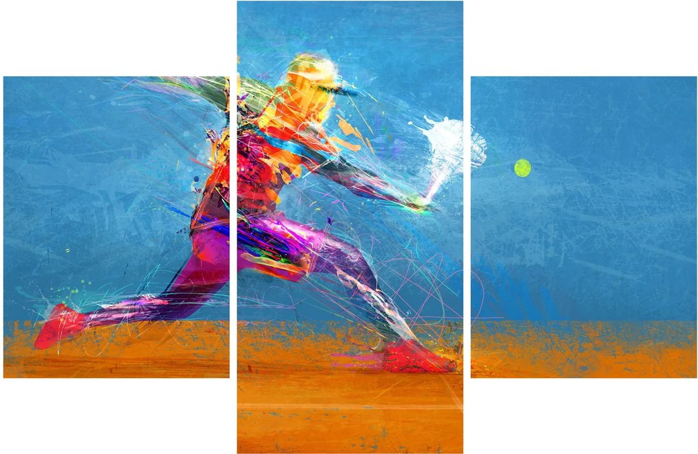 Kép - Festett teniszező (90x60 cm)