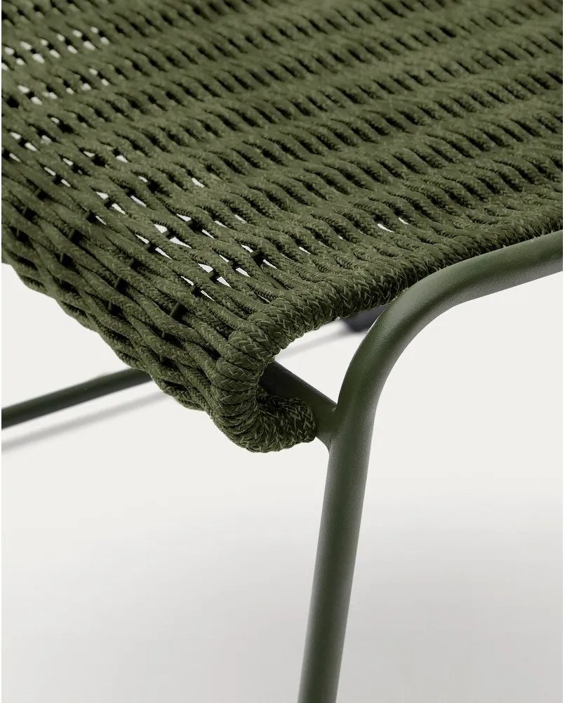 Zöld kerti puff Maurina – Kave Home