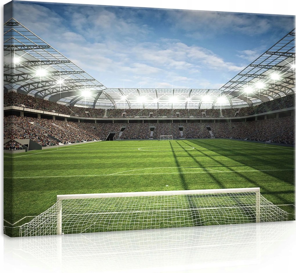Vászonkép 70x50 Stadion focipálya lelátó sport verseny építészet