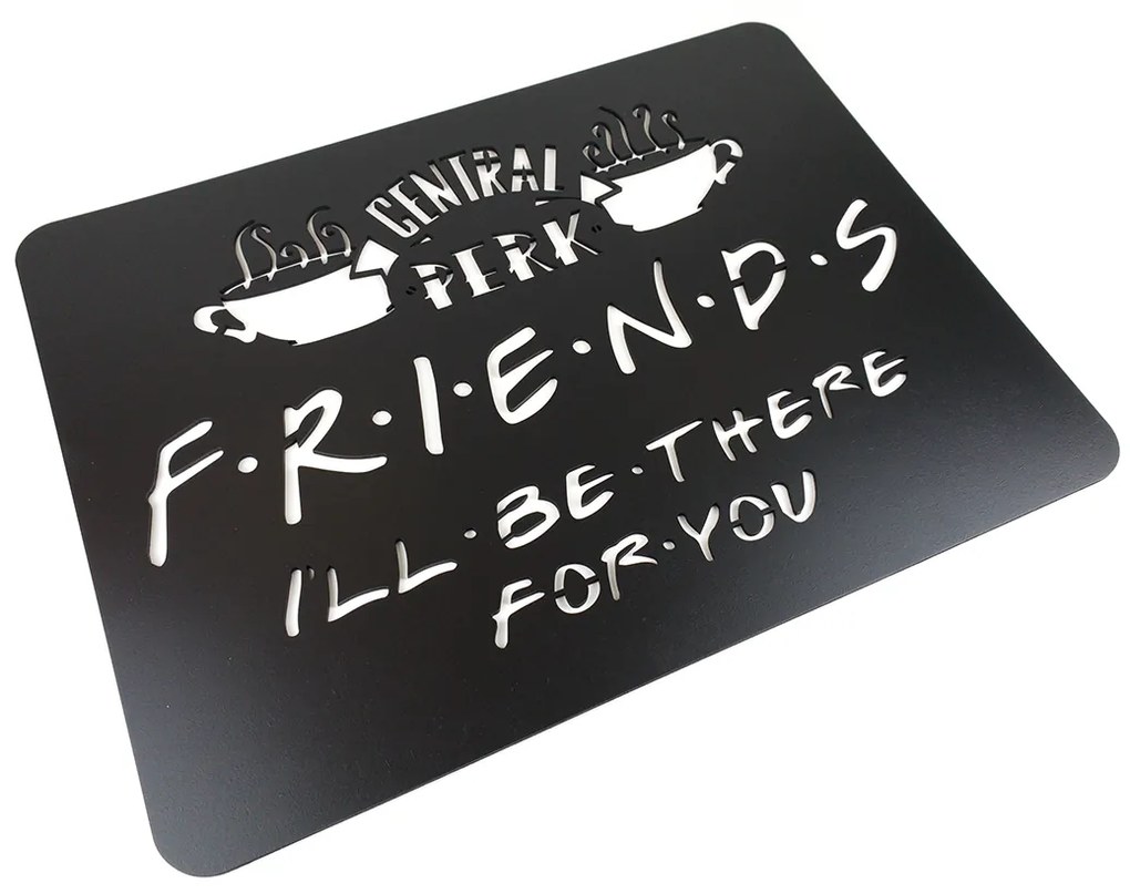 Vidám Fal Fából készült fali dekoráció Jóbarátok Friends