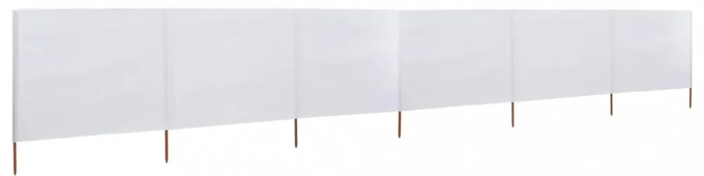 fehér 6-paneles szövet szélellenző 800 x 80 cm