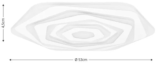 Brilagi - LED Dimmelhető mennyezeti lámpa MODERN LED/85W/230V 2700-6500K + távirányító