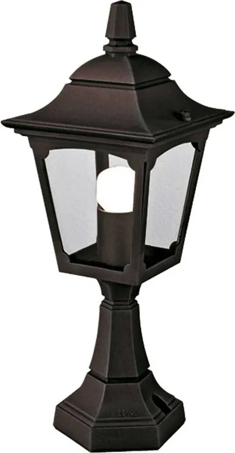 ELSTEAD CPM4-BLACK CHAPEL Klasszikus Kültéri Állólámpa Fekete, Átlátszó E27 IP44
