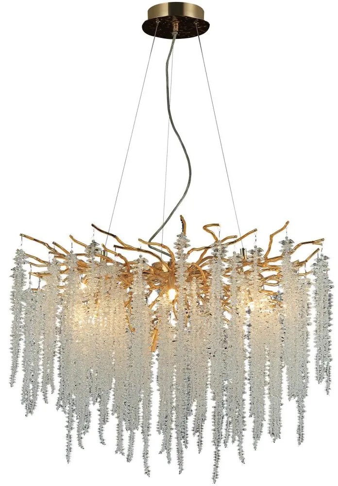 Kristály csillár zsinóron 13xG9/40W/230V arany