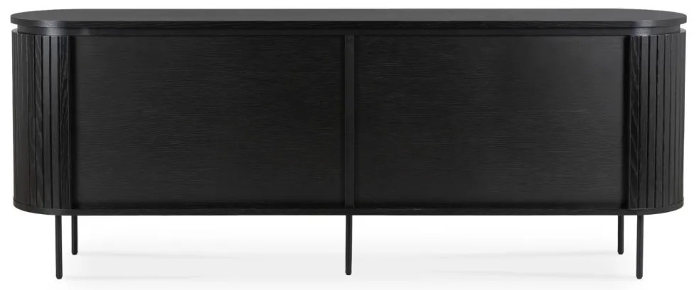 Ovális Komód Fekete Színben. BECK ELITE 200 cm.